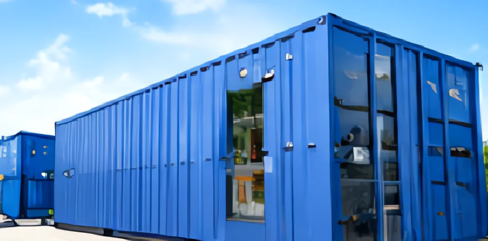 Văn phòng container đặt tại công trình